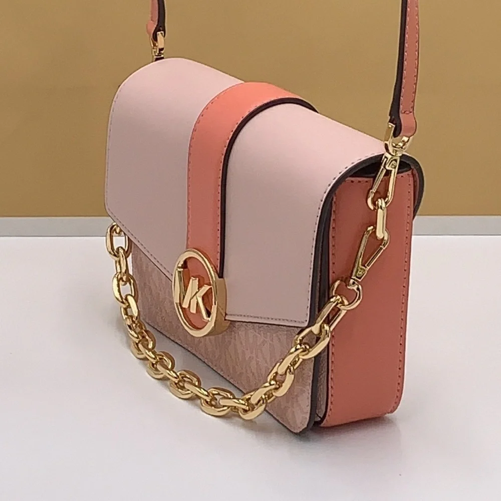 MICHAEL KORS CARMEN SMALL FLAP XBODY SHERBERT MULTI COLOR